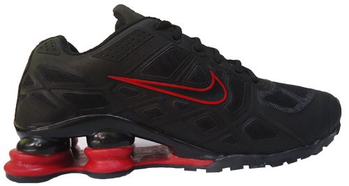 Tênis Nike Shox Turbo 12 Preto com Vermelho