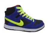 Tênis Nike SB Dunk Cano Alto Azul Preto e Verde Limão