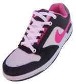 Tênis Nike SB Dunk Cano Baixo Branco Preto e Rosa