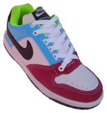 Tênis Nike SB Dunk Cano Baixo Branco Azul e Rosa