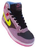 Tênis Nike SB Dunk Cano Alto Lilás, Preto, Azul e Rosa